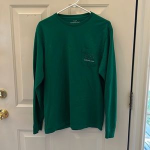 Vineyard Vines 2015 Christmas Long Sleeve Pocket Tee